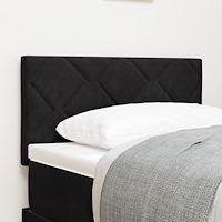 vidaXL Sänggavel Diamantblock Design Svart 80 cm Sammet