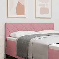 vidaXL Sänggavel Diamantblockdesign Ljusgrå 140 cm Sammet