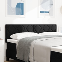 vidaXL Huvudgavel Diamantblock Design Svart 160 cm Tyg