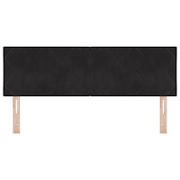 vidaXL Sänggavel Diamantblock Design Svart 160 cm Sammet