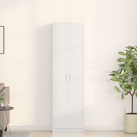 vidaXL Garderob Vit 55x25x189 cm Ingenjörsträ