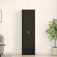 vidaXL Garderob Svart Ek 55x25x189 cm Trä