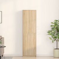 vidaXL Garderob Sonoma Ek 55x25x189 cm Konstruerat Trä