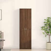 vidaXL Garderob Brun Ek 55x25x189 cm Konstruerat trä