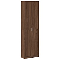 vidaXL Garderob Brun Ek 55x25x189 cm Konstruerat trä