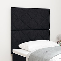 vidaXL Sänggavel Diamantblock Design Svart 80 cm Tyg, vidaXL Sänggavel Diamantblock Design Svart 160 cm Tyg