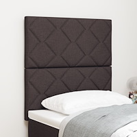 vidaXL Sänggavel Diamantblock Design Mörkbrun 80 cm Tyg, vidaXL Sänggavel Diamantblock Design Mörkbrun 160 cm Tyg