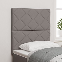vidaXL Sänggavel diamantblockdesign taupe 80 cm tyg, vidaXL Sänggavel diamantblockdesign taupe 160 cm tyg