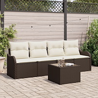 vidaXL Trädgårdsoffset Brun konstrotting