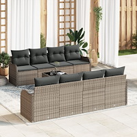 vidaXL Trädgårdsoffset Grå 55 x 55 x 37 cm konstrotting