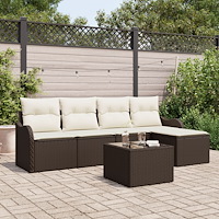 vidaXL Trädgårdsoffset Brun konstrotting