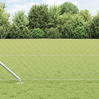vidaXL Kedjegaller Set med 2 Galvaniserat stål 25 x 0.8 m Tufft