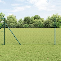 vidaXL Hexagonstängsel Grå 1x100 m Stål