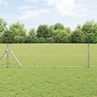 vidaXL Hexagonstängsel 0,6x10 m Galvaniserat Stål