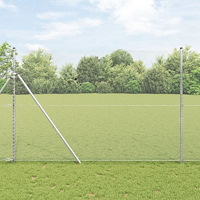 vidaXL Sexkantigt Staket 1,6x10 m Galvaniserat Stål