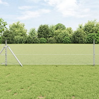 vidaXL Hexagon Stängsel 0.6x25 m Galvaniserat Stål