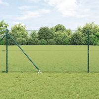 vidaXL Hexagonstaket Grön 1,2x10 m Stål