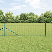vidaXL Hexagonstaket Grön 0.4x50 m Stål