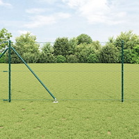 vidaXL Hexagonstaket Grön 1x50 m Stål