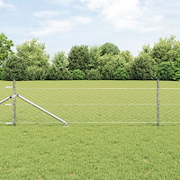 vidaXL Hexagon Staket 0,5x10 m Galvaniserat Stål