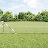 vidaXL Hexagon Stängsel 0.6x10 m Galvaniserat Stål
