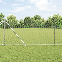 vidaXL Hexagon Stängsel 1x10 m Galvaniserat Stål