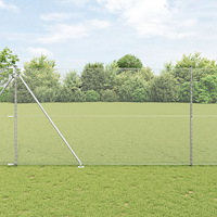 vidaXL Hexagonstaket 1.5x10 m Galvaniserat stål