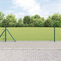 vidaXL Hexagonstaket Grön 0.5x10 m Stål