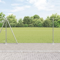 vidaXL Hexagonstaket 1.2 x 10 m Galvaniserat stål
