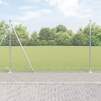 vidaXL Hexagonstängsel 1.5x10 m galvaniserat stål