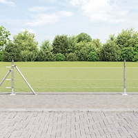 vidaXL Stängselstolpe Silver 50 x 0,4 m (13 mm nät) Stål