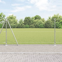 vidaXL Hexagonstängsel 1,2x50 m Galvaniserat stål