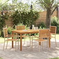 vidaXL Trädgårdsmöbelset 5 pcs Beige Poly rattan