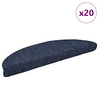 vidaXL Trappmattor självhäftande 20 st blå 56x17x3 cm