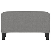 vidaXL Bänk mörkgrå 70x35x41 cm tyg