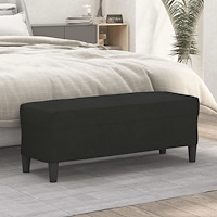 vidaXL Bänk svart 100x35x41 cm tyg