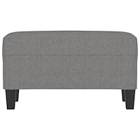 vidaXL Bänk mörkgrå 70x35x41 cm tyg