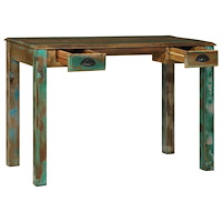 vidaXL Skrivbord 112x55x76 cm Massivt Trä Reclaimed