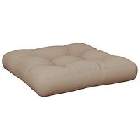 vidaXL Palldyna taupe 60x61,5x10 cm tyg