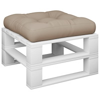 vidaXL Palldyna taupe 60x61,5x10 cm tyg