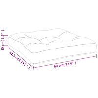 vidaXL Palldyna taupe 60x61,5x10 cm tyg