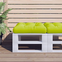 vidaXL Palldyna ljusgrön 58x58x10 cm tyg