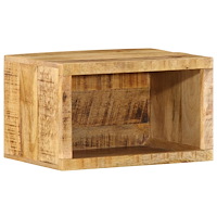 vidaXL väggmonterat nattduksbord 40x30x25 cm Massivt Trä Grovt Mango