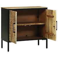 vidaXL Skänk 70x35x70 cm Massivt Grovt Trä Mango