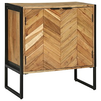 vidaXL Sideboard 70x35x75 cm Massivt Trä Akacia