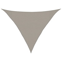 vidaXL Solsegel 160 g/m² triangulär ljusgrå 3x3x4,2 m HDPE