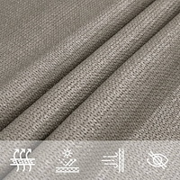 vidaXL Solsegel 160 g/m² triangulär ljusgrå 3x3x4,2 m HDPE
