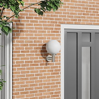 vidaXL Utomhusvägglampa Silver Rostfritt Stål IP44