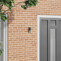 vidaXL Utomhus Vägglampa med Sensor Silver Rostfritt Stål IP44