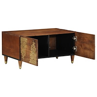 vidaXL Kaffeebord 80x50x40 cm Massivt Mango Wood